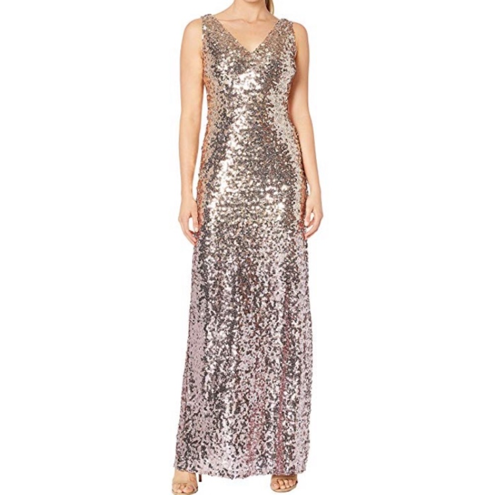 New MARINA full length sequin gown